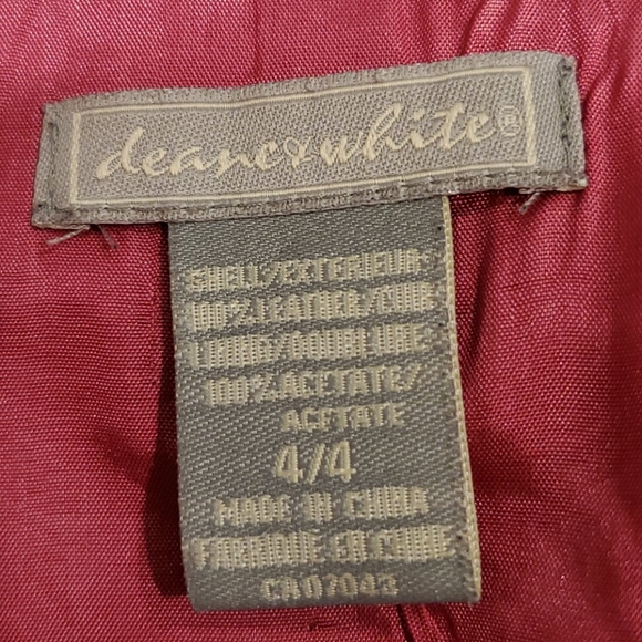 Suede leather skirt with fushia lining - Picture 5 of 5